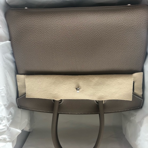 New in Box Hermes Birkin 30 Etoupe Grey - Picture 7 of 8